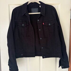 Levi's Black Trucker Jacket, Medium